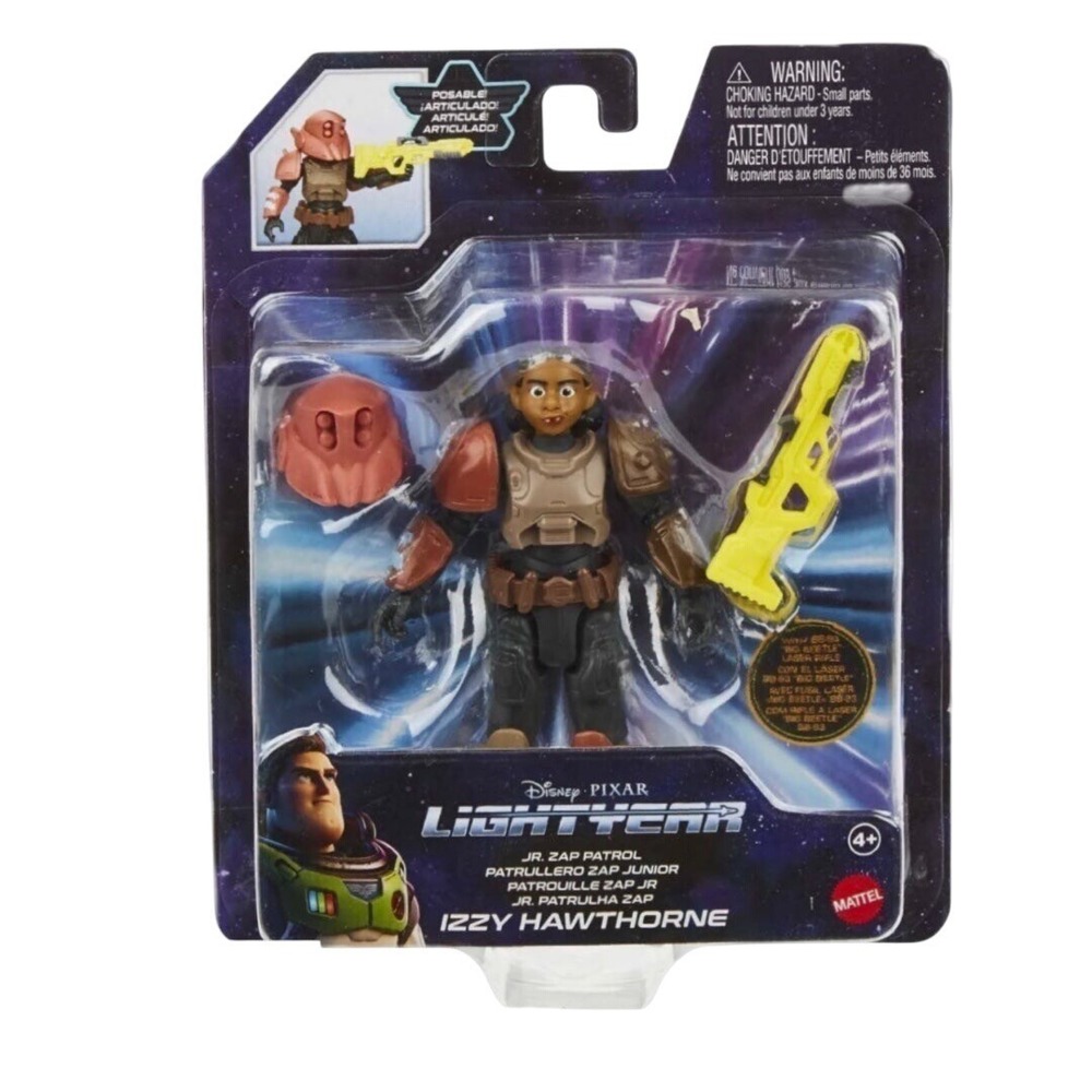 Disney Pixar Lightyear Jr Zap Patrol Izzy Hawthorne Posable Action Figure Mattel